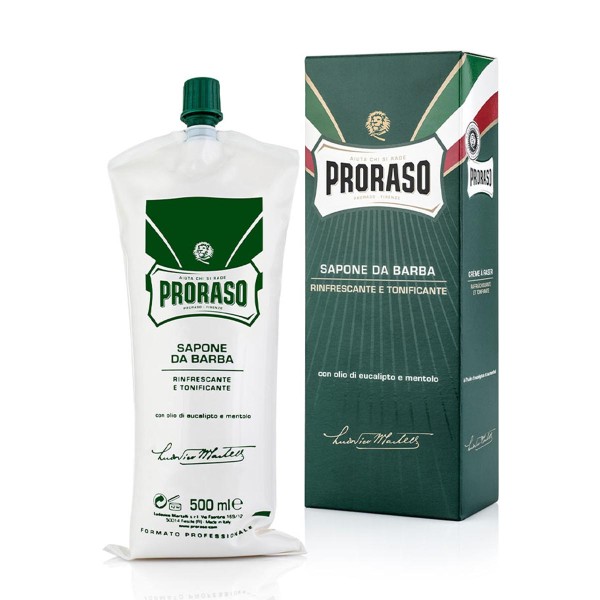 Proraso afeitado jabon de barba con aceite de eucalipto 500ml